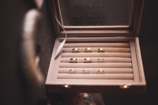 9 examples of white gold wedding rings at pulteney court wedding venue